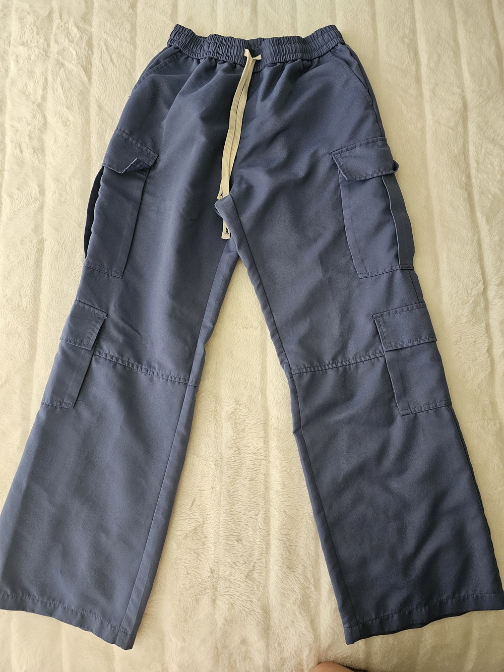 4 Men's  Cargo Pants with Drawstring Waist